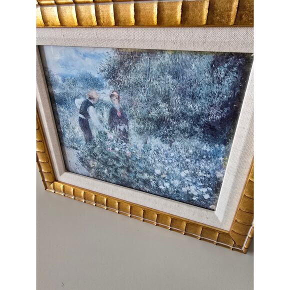 Vintage Pierre-Auguste Renoir Picking Flowers Custom Framed Print - Picture 3 of 6